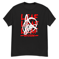 a black t - shirt with the words live like a rapper on it